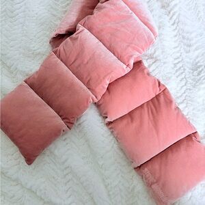 Luxurious Pink Velvet Scarf